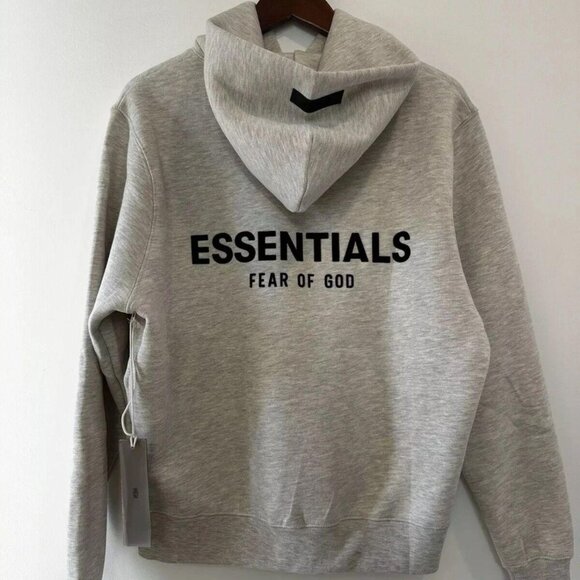 Essentials Fear of God Dark Oatmeal Hoodie SIZE Small - Picture 2 of 5